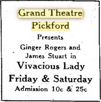 Grand Theatre - Oct 12 1938 Ad (newer photo)